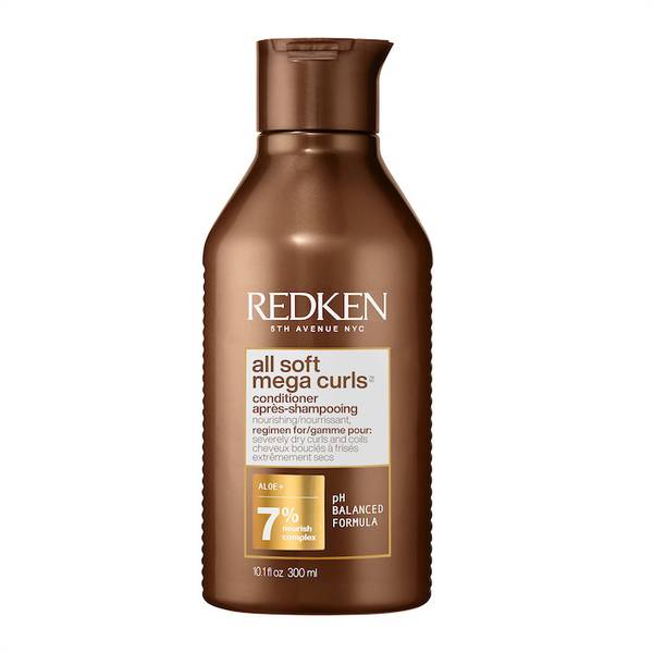 Blow By Alfredo - Redken All Soft Mega Curls Conditioner, a Nourishing Formula, Ideal for Severely Dry Curls and Coils.