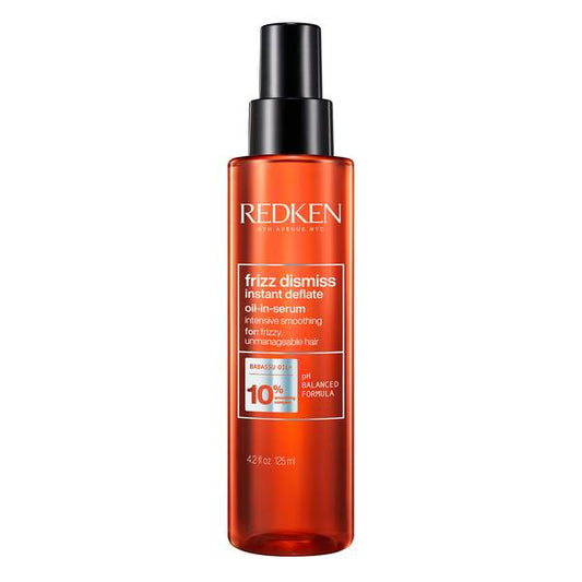 Redken Frizz Dismiss Instan Deflate Oil-In-Serum For intensive  Smoothing, Ideal for Unmanageable and Frizzy Hair 